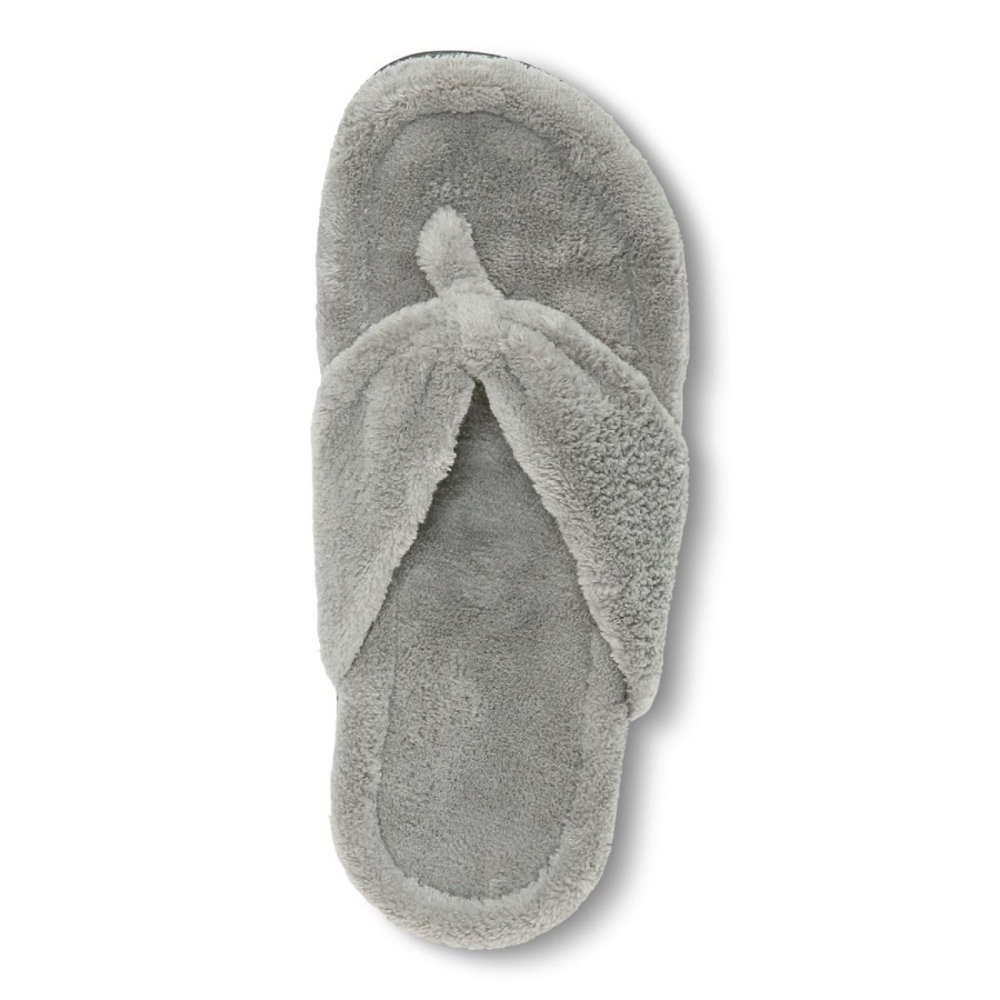 Gracie Toe Post Slipper Light Grey Vionic