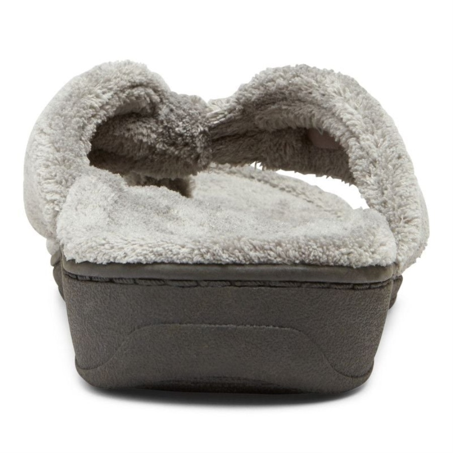 Gracie Toe Post Slipper Light Grey Vionic
