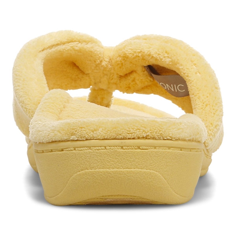 Gracie Toe Post Slipper Vionic Gold Cream
