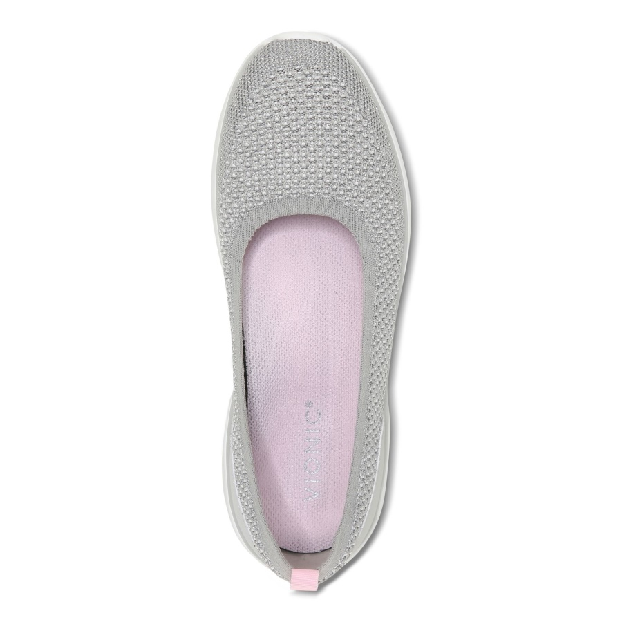 Grey Metallic Kallie Slip on Sneaker Vionic