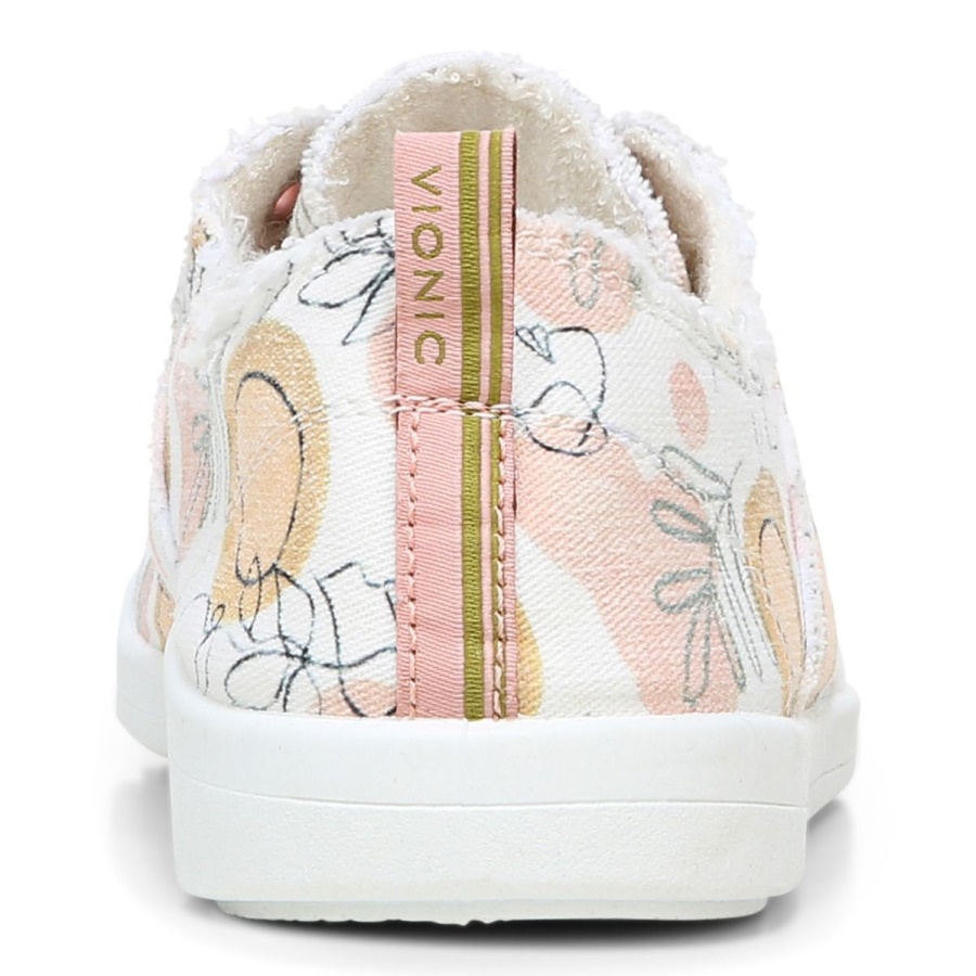 Grove White Beach Pismo Casual Sneaker Orange Grove Vionic