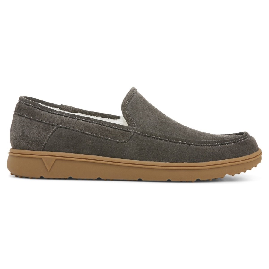Gustavo Slipper Vionic Greige Suede