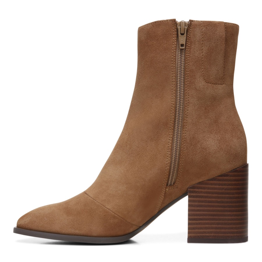 Harper Ankle Boot Vionic Toffee Suede