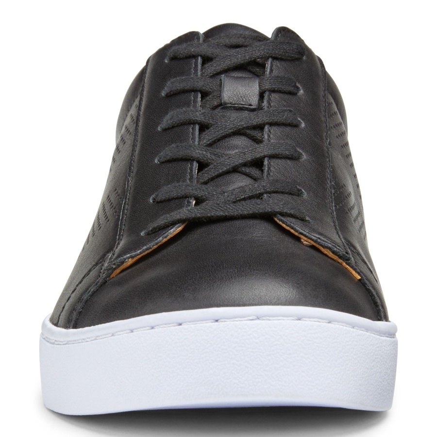 Honey Casual Trainer Vionic Black Leather