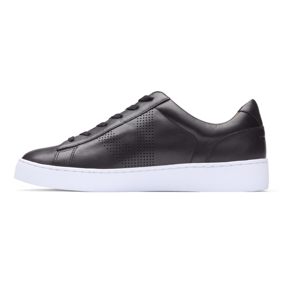 Honey Casual Trainer Vionic Black Leather