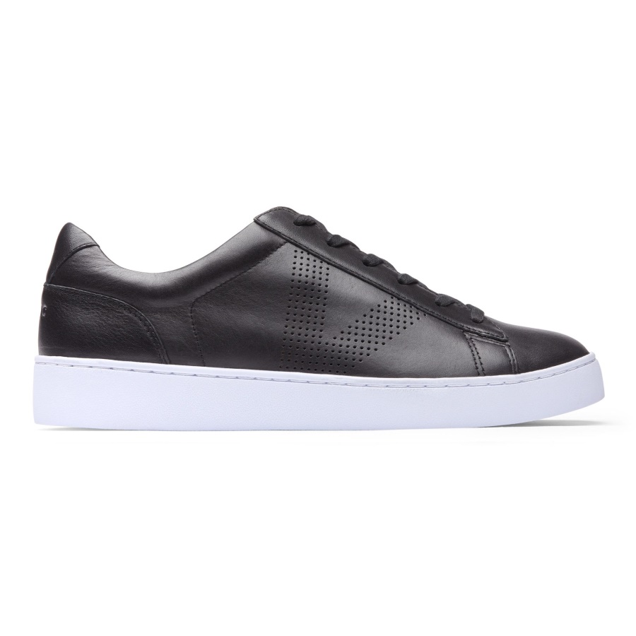 Honey Casual Trainer Vionic Black Leather