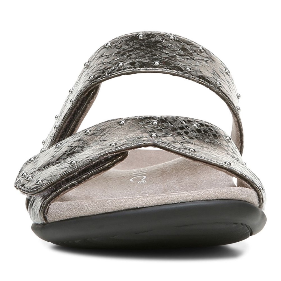Indie Slide Sandal Vionic Charcoal