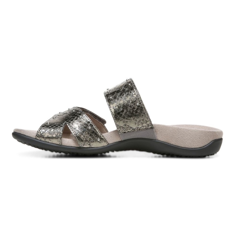 Indie Slide Sandal Vionic Charcoal