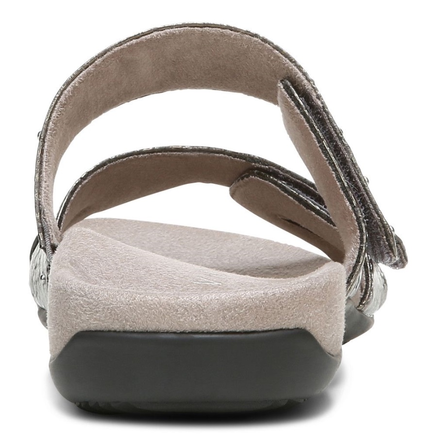 Indie Slide Sandal Vionic Charcoal