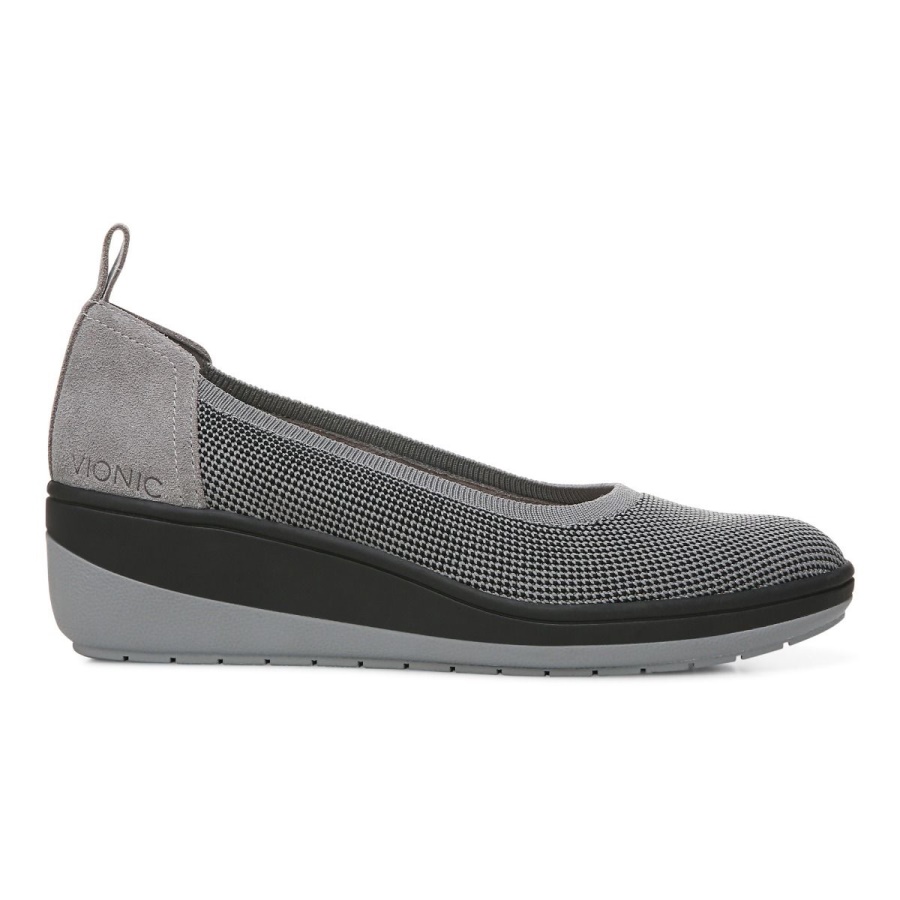 Jacey Knit Wedge Charcoal Vionic