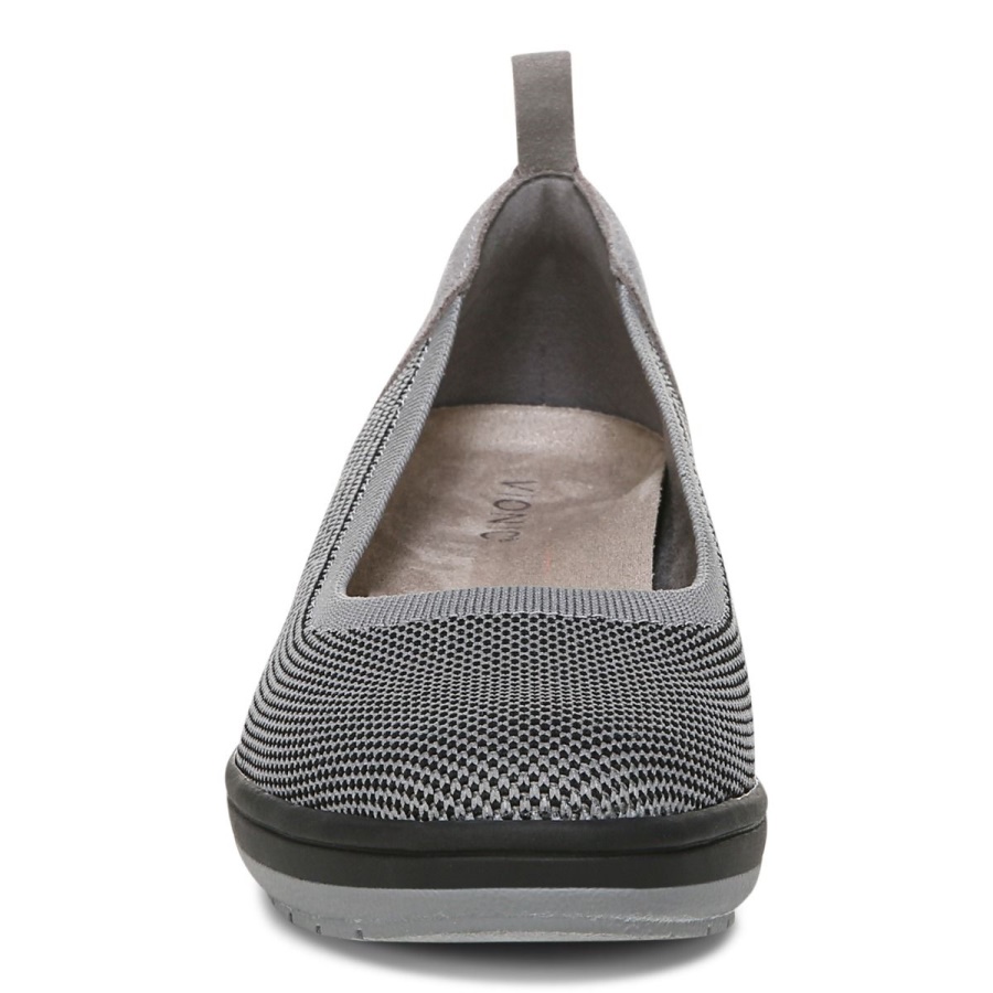 Jacey Knit Wedge Vionic Charcoal