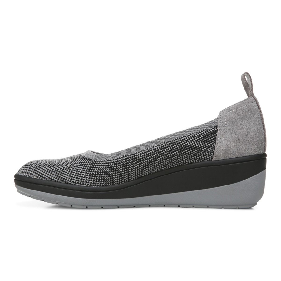 Jacey Knit Wedge Vionic Charcoal