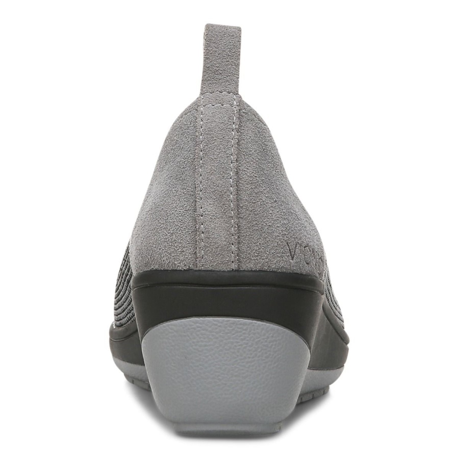 Jacey Knit Wedge Vionic Charcoal