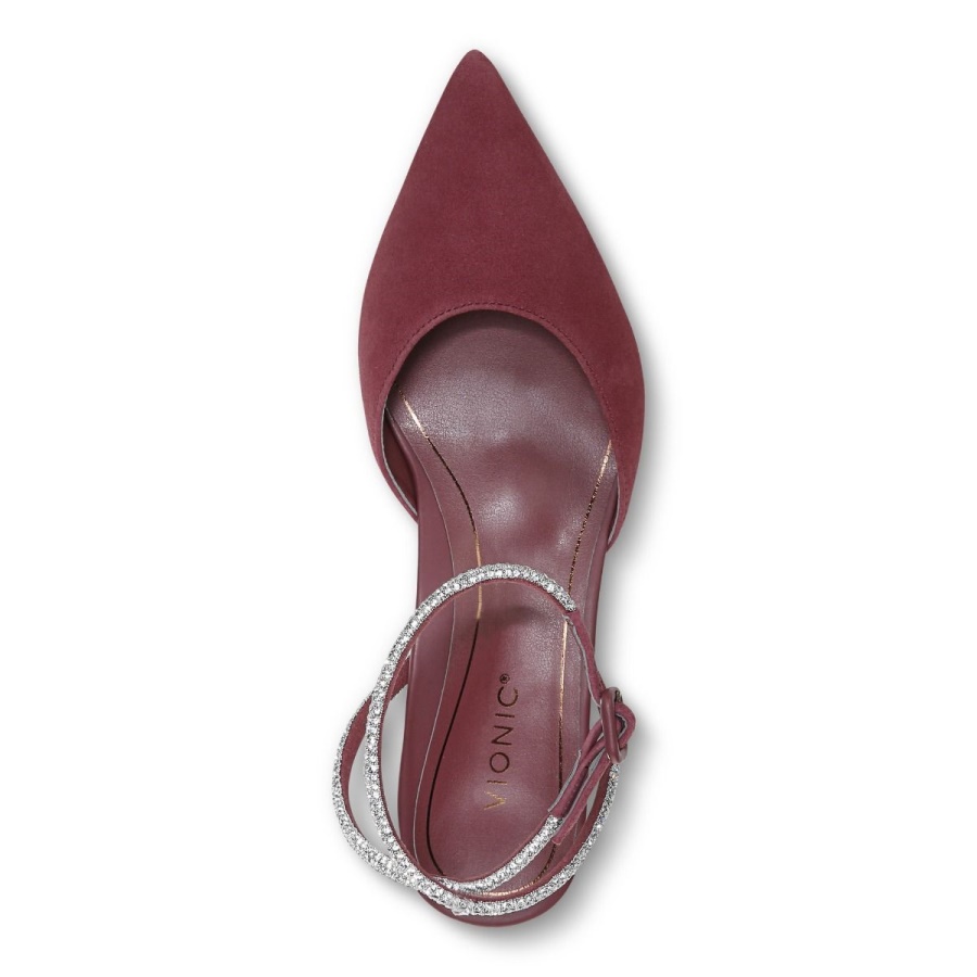 Jacynda Kitten Heel Shiraz Suede Vionic