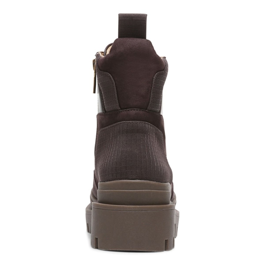 Jaxen Boot Vionic Chocolate Leather Textile