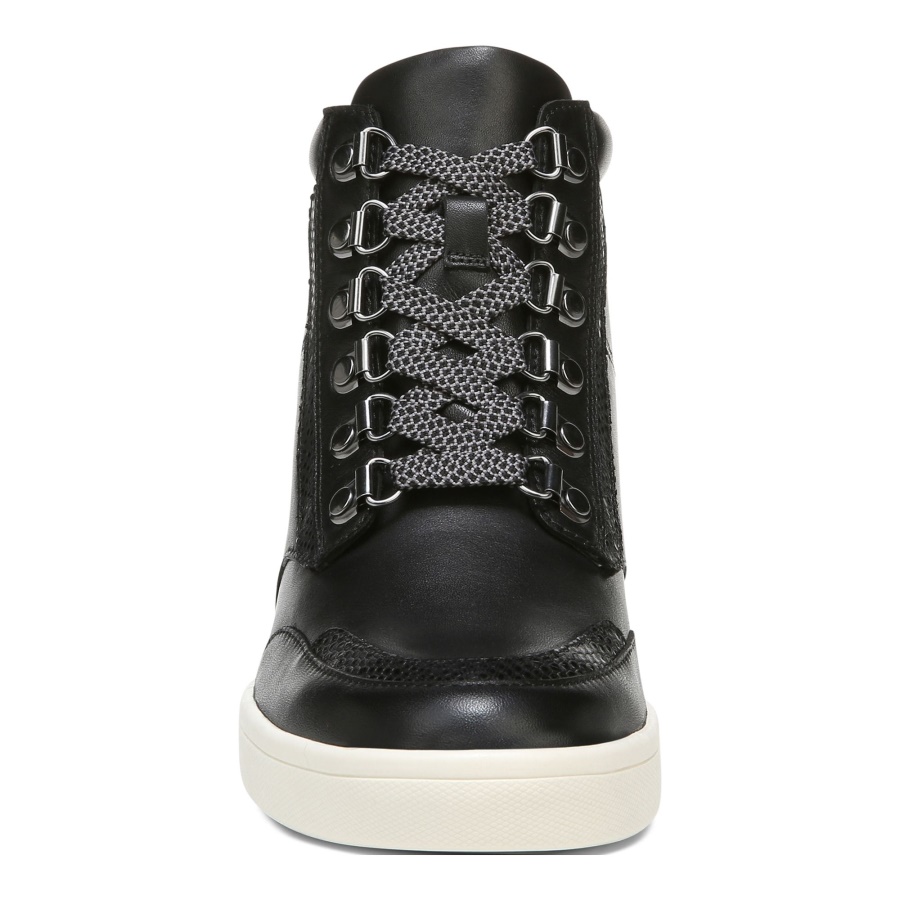 Jordy High Top Black Leather Vionic