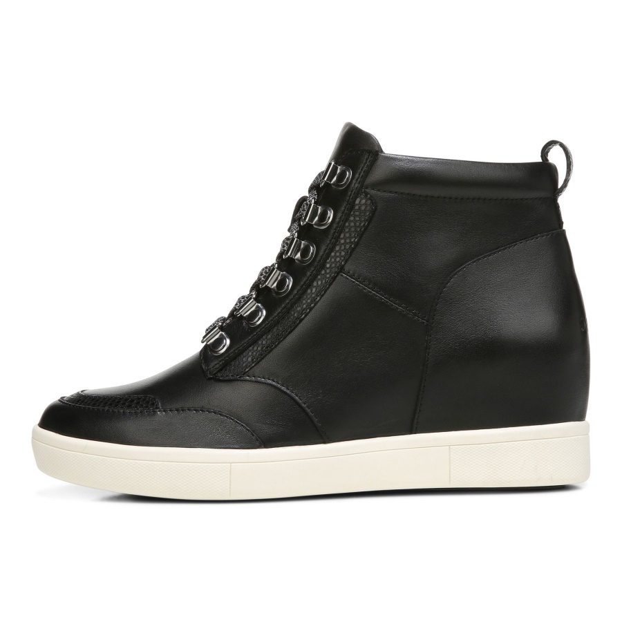 Jordy High Top Black Leather Vionic
