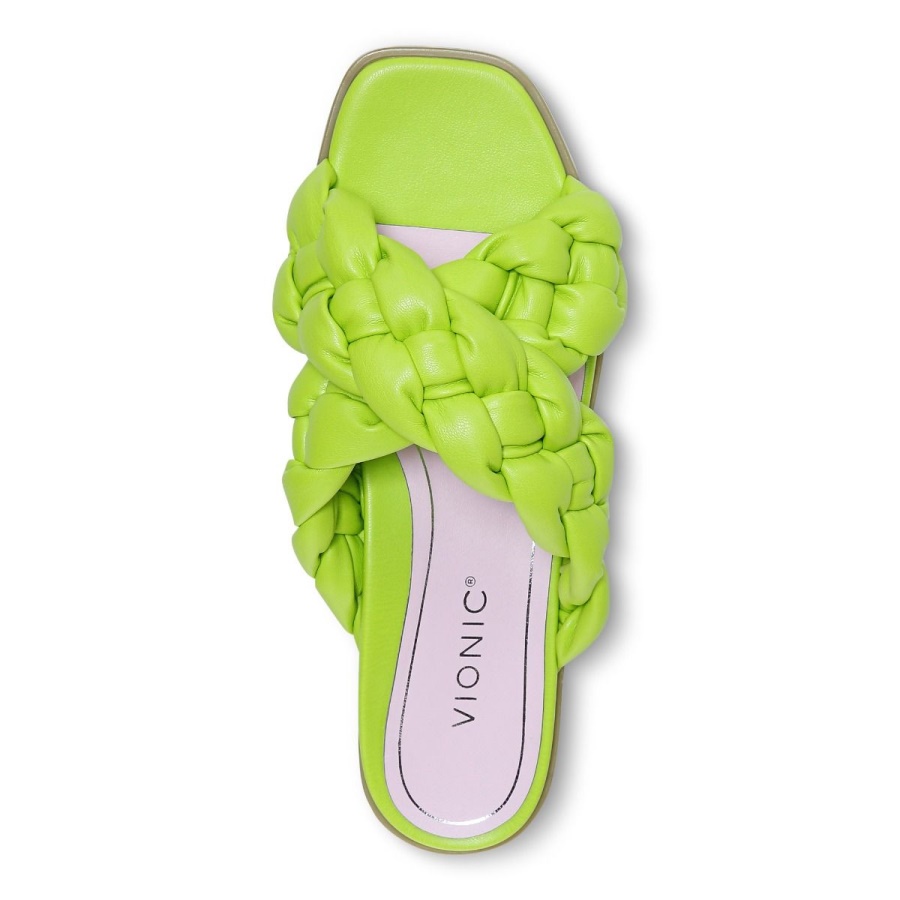 Kalina Slide Sandal Lime Vionic
