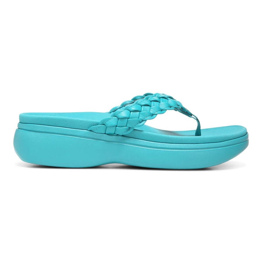 Kenji Platform Sandal Lake Blue Vionic
