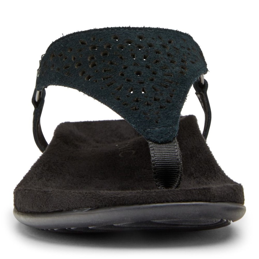 Kirra Sandal Vionic Black Suede