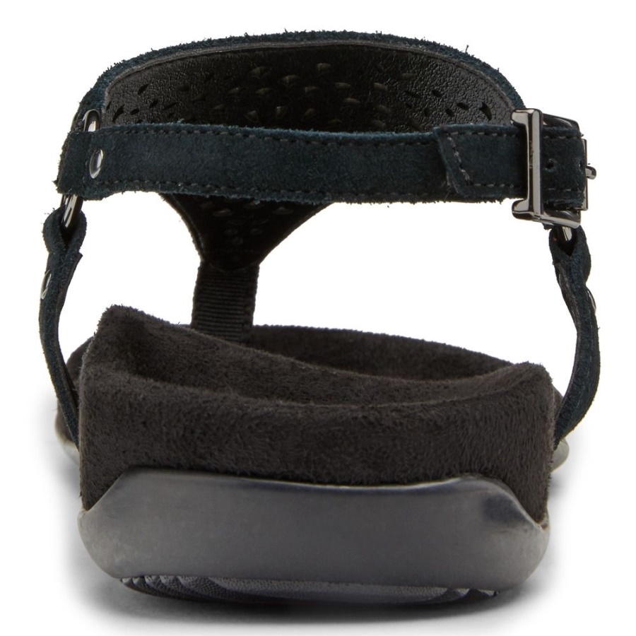 Kirra Sandal Vionic Black Suede
