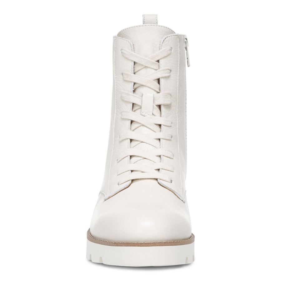 Lani Lace-up Boot Cream Leather Vionic