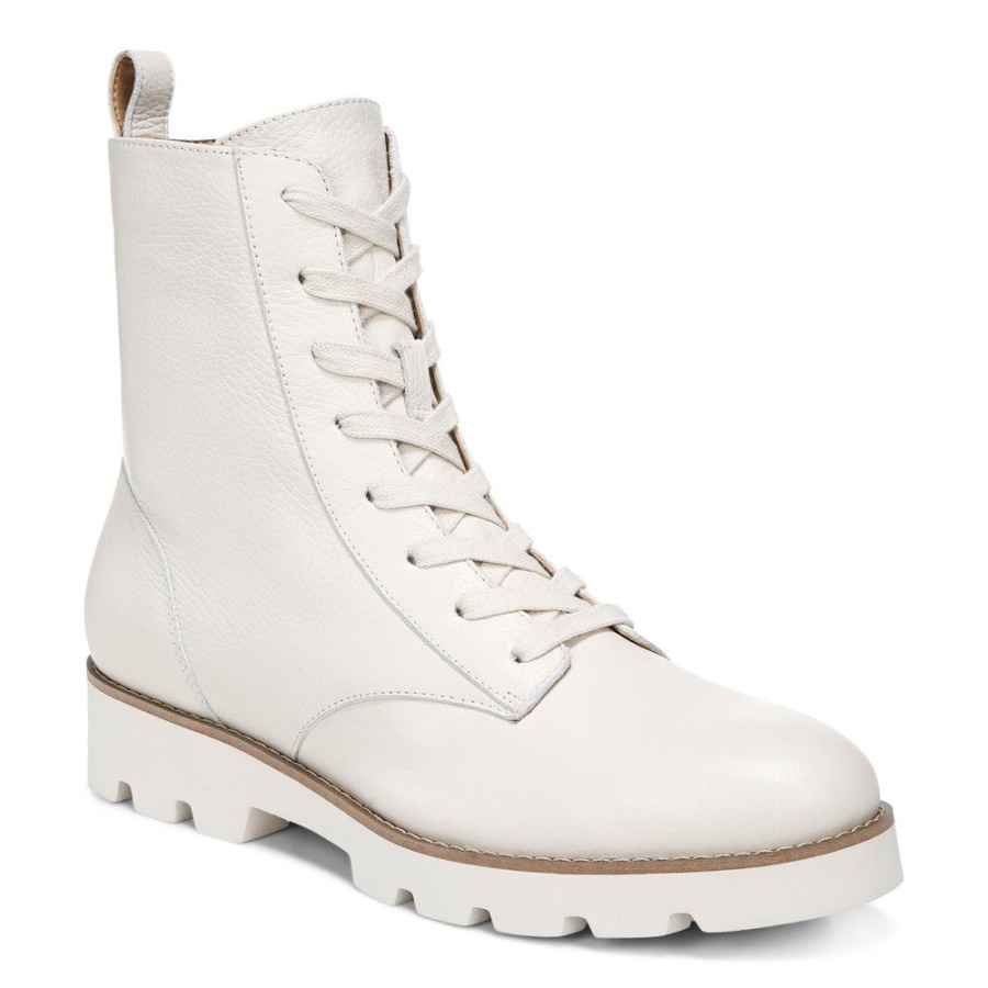 Lani Lace-up Combat Boot Cream Vionic