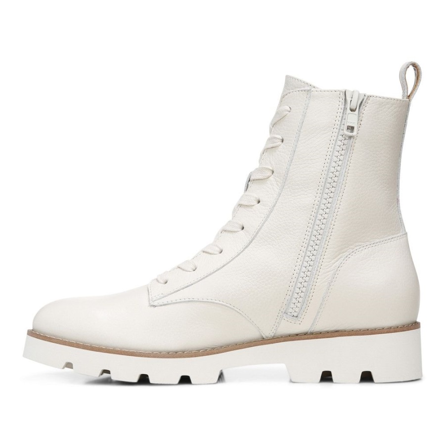 Lani Lace-up Combat Boot Cream Vionic
