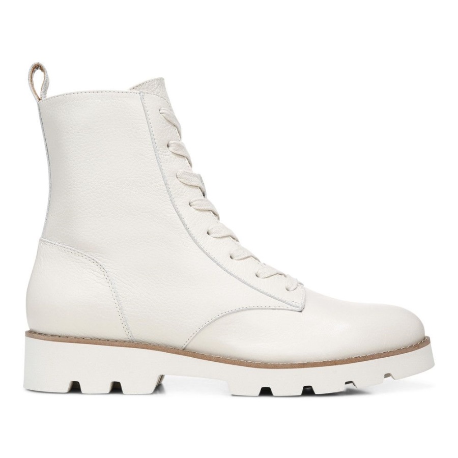 Lani Lace-up Combat Boot Cream Vionic