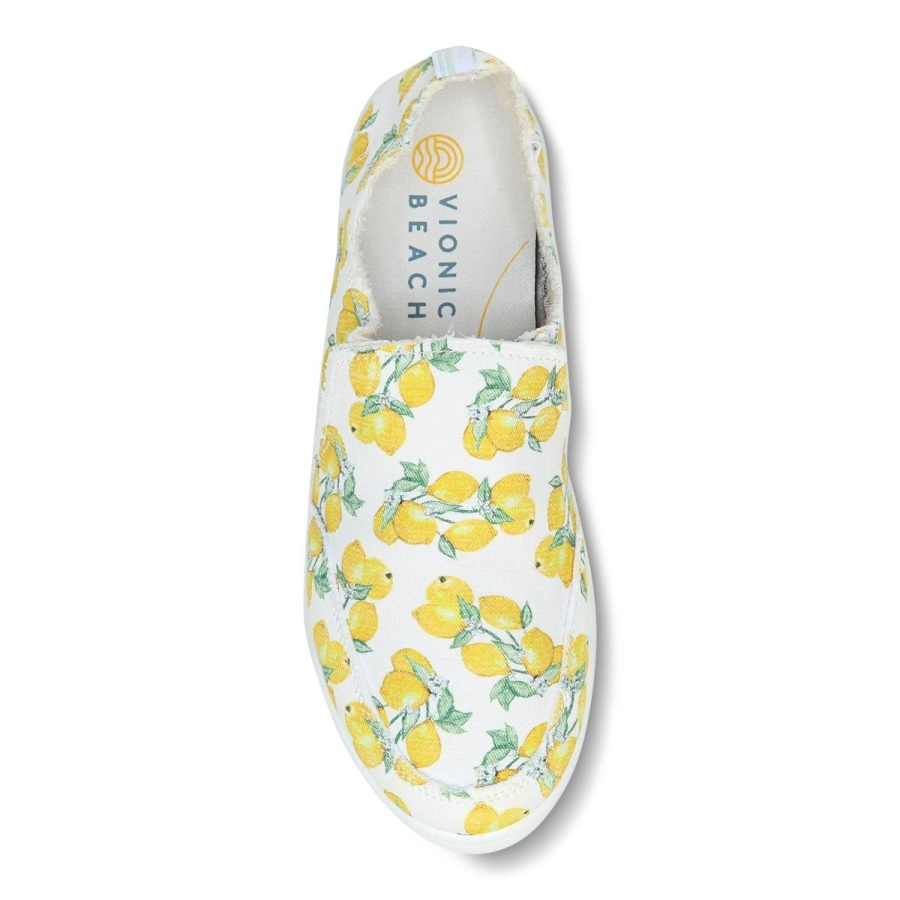 Lemons Vionic Beach Malibu Slip on Sneaker Fruit