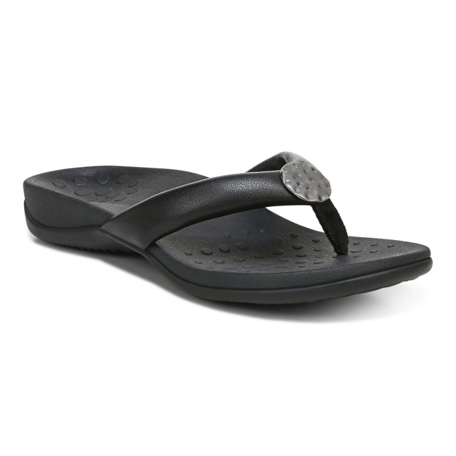 Lida Toe Post Sandal Black Vionic