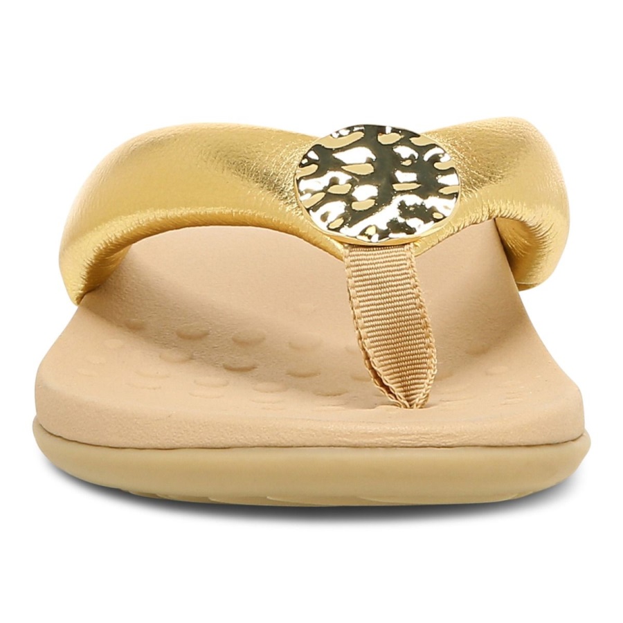 Lida Toe Post Sandal Vionic Gold