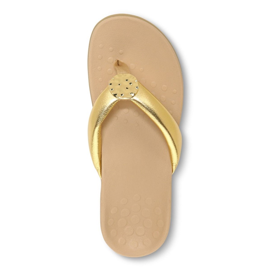 Lida Toe Post Sandal Vionic Gold