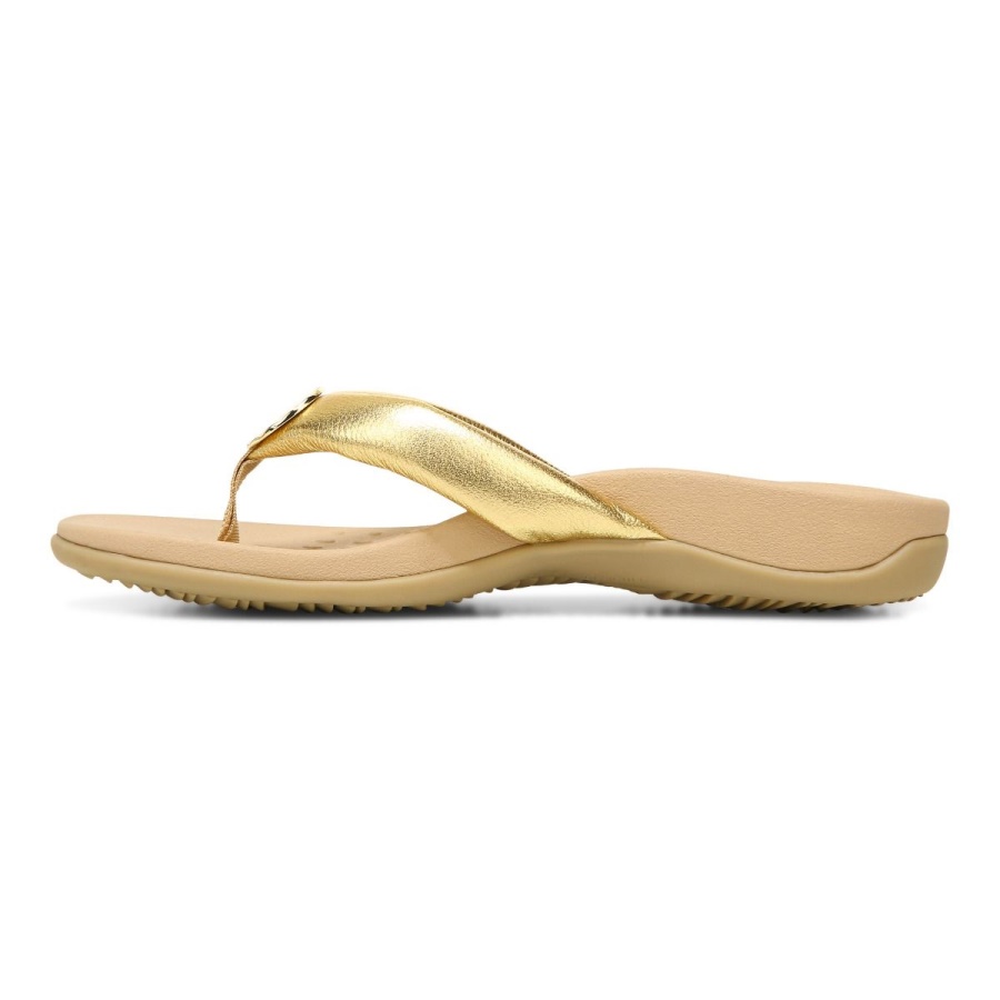 Lida Toe Post Sandal Vionic Gold