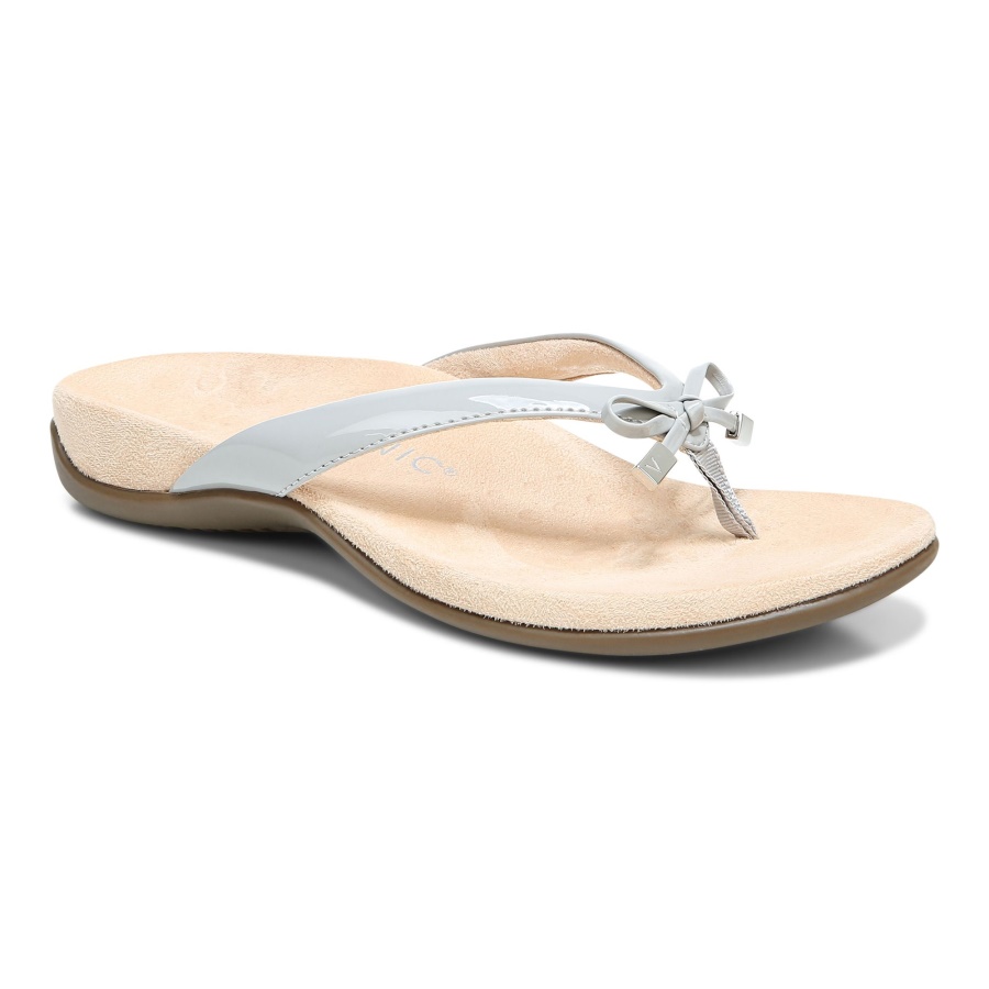 Light Grey Bella Toe Post Sandal Vionic