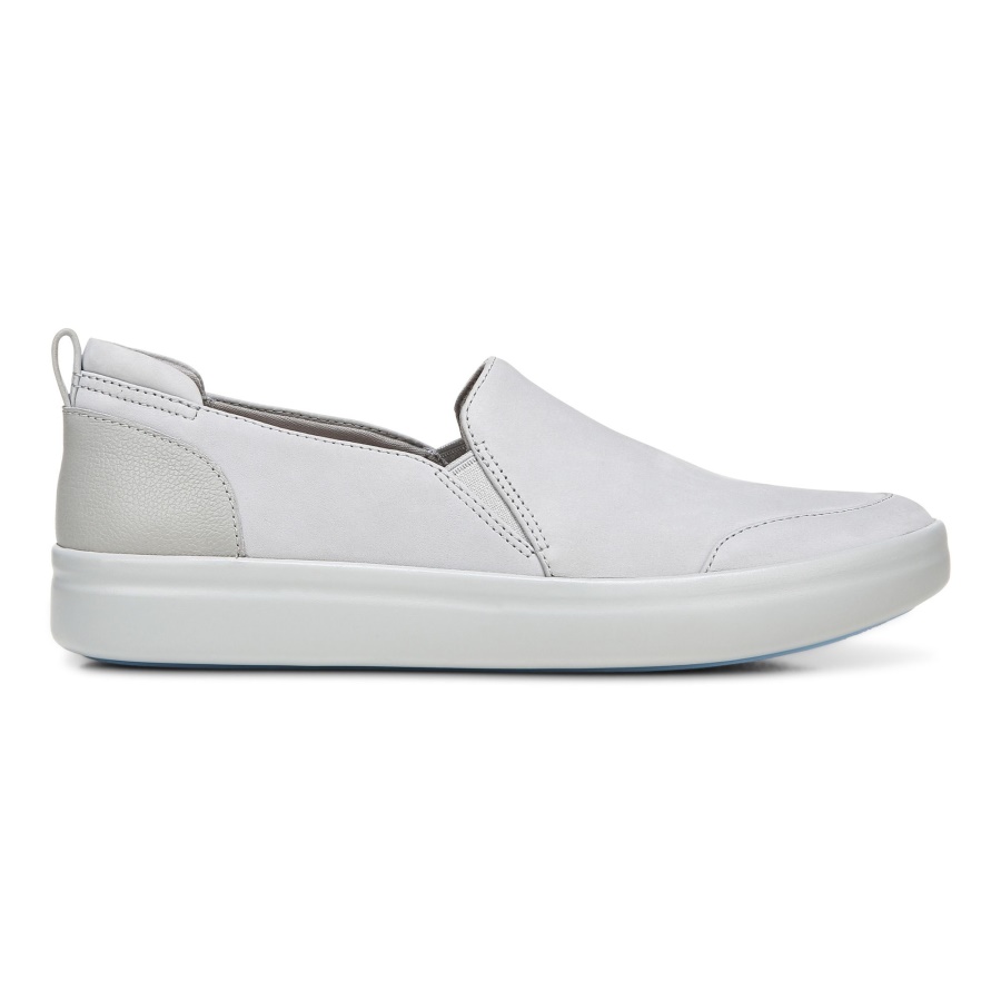 Light Grey Nubuck Penelope Casual Slip On Vionic