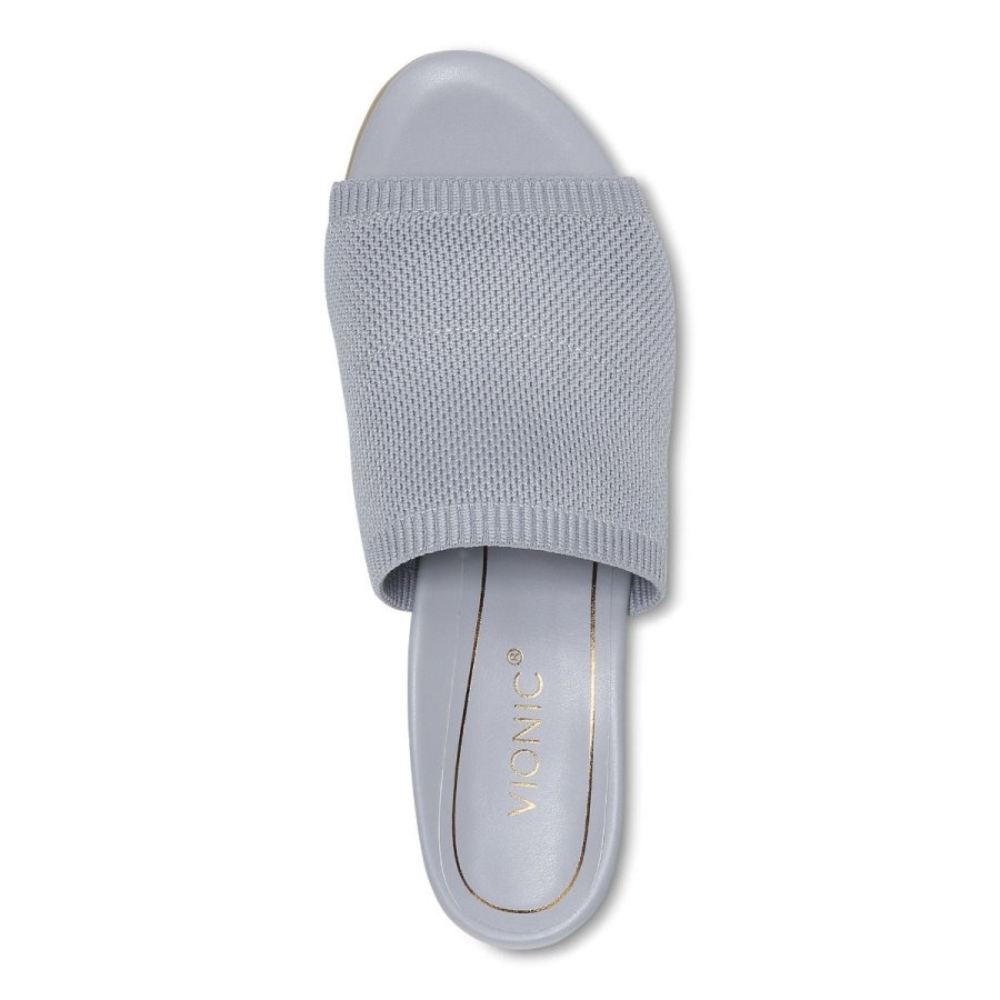 Light Grey Vionic Fleur Heeled Sandal