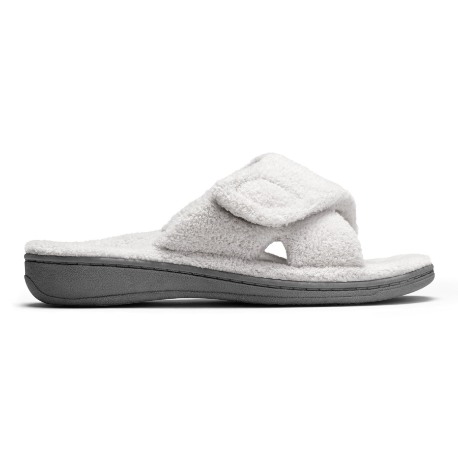 Light Grey Vionic Relax Slippers