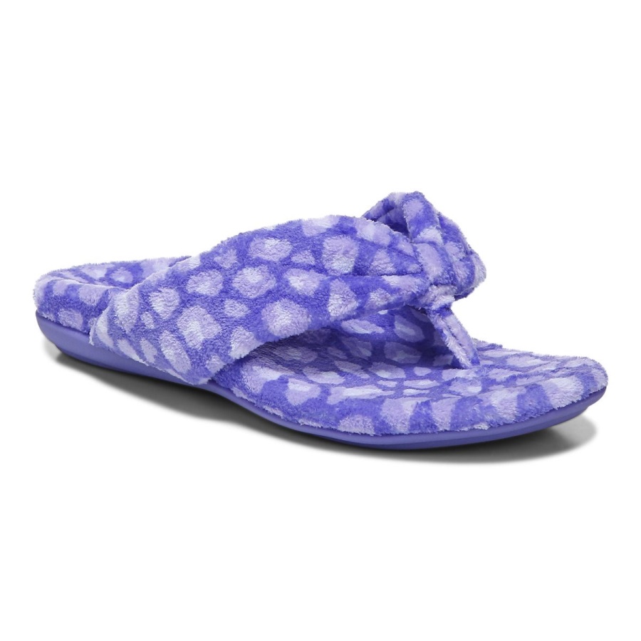 Lydia Slipper Amethyst Leopard Vionic