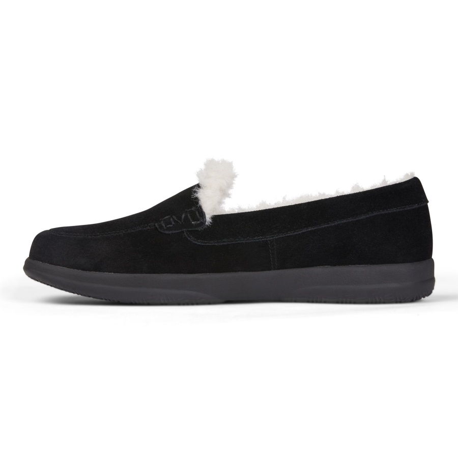 Lynez Slipper Black Suede Vionic