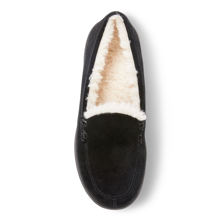 Lynez Slipper Black Suede Vionic