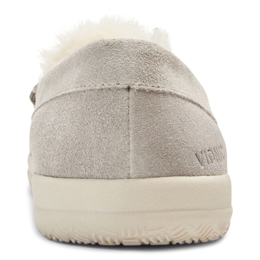 Lynez Slipper Light Grey Suede Vionic