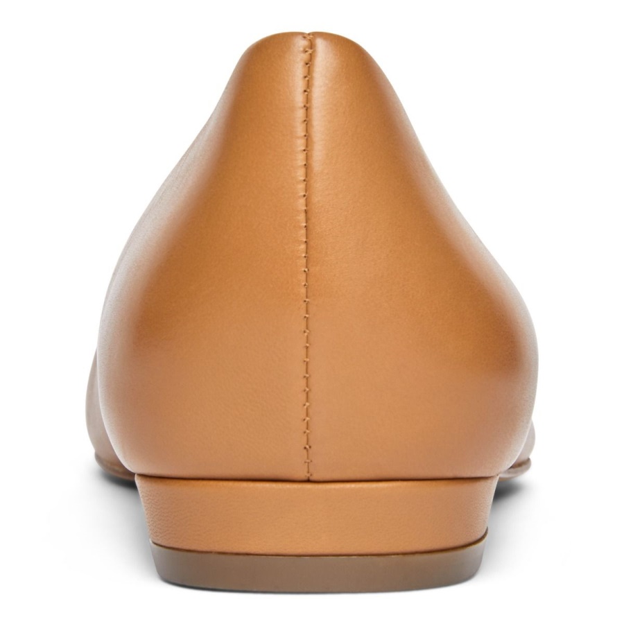 Macaroon Leather Vionic Lena Ballet Flat
