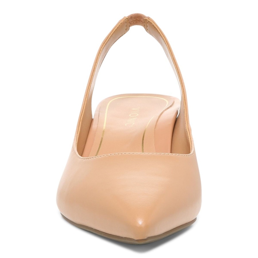 Macaroon Leather Ziva Kitten Heel Vionic