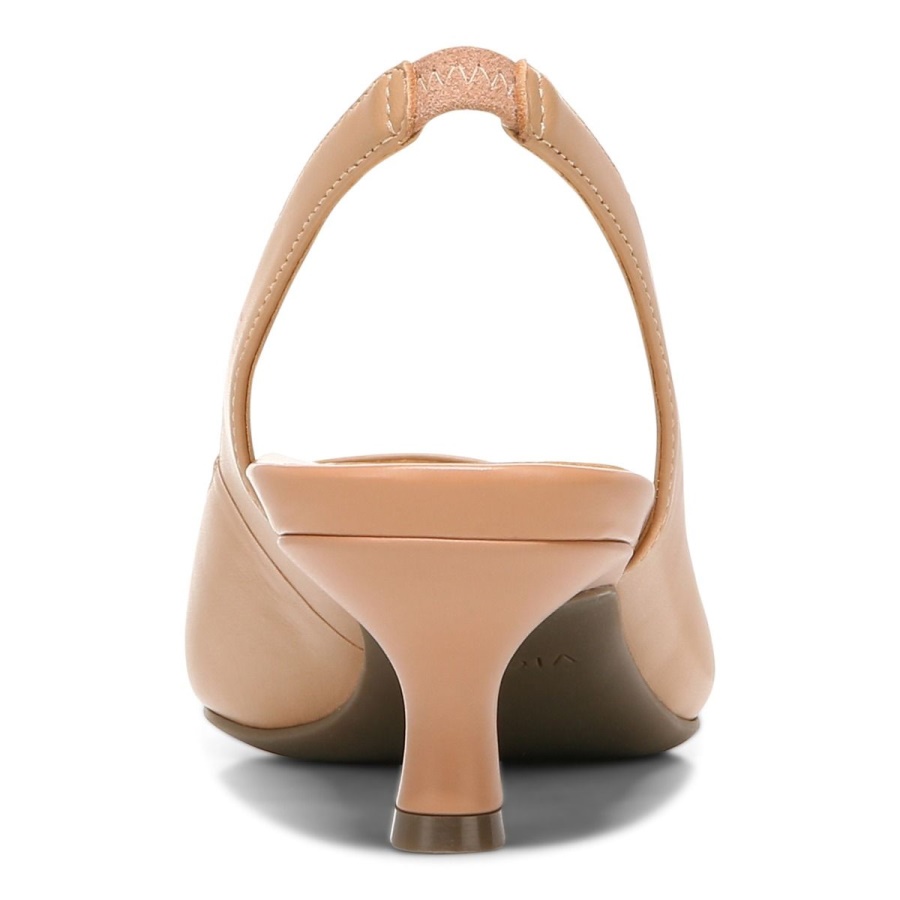 Macaroon Leather Ziva Kitten Heel Vionic