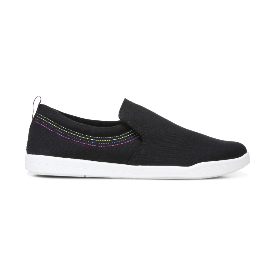 Marshall Slip On Vionic Black Canvas