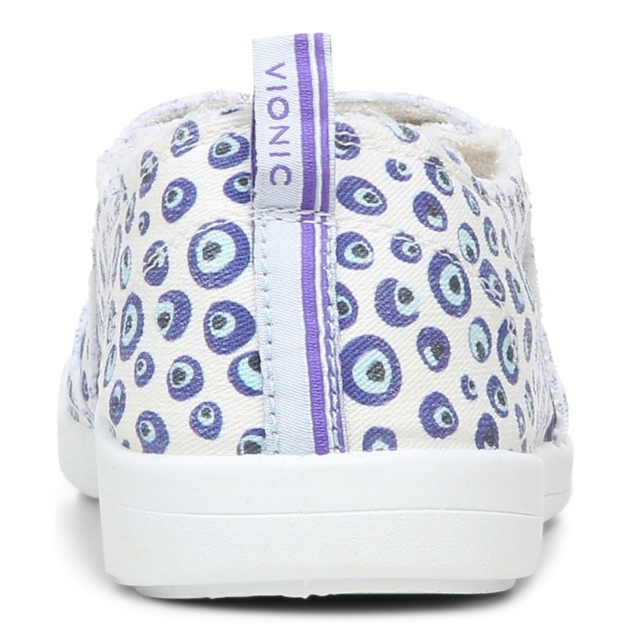 Marshmallow Vionic Beach Malibu Slip on Sneaker Bubbles
