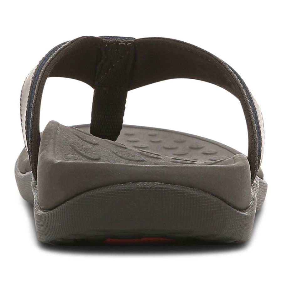 Men\s Tide Toe Post Sandal Brown Vionic