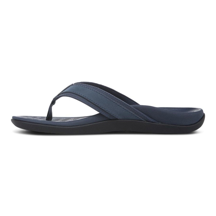 Men\s Tide Toe Post Sandal Vionic Navy