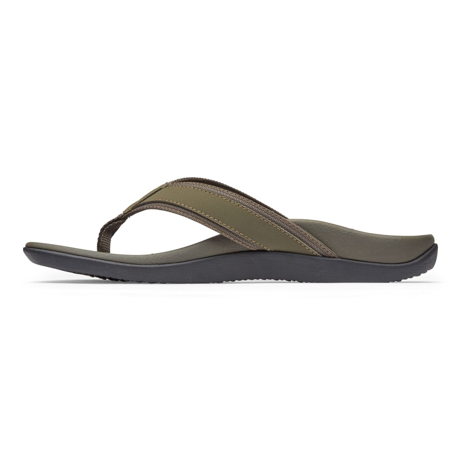 Men\s Tide Toe Post Sandal Vionic Olive